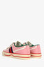 Gucci Pink Canvas Web 'Sylvie' Sneakers Size 37