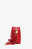 Gucci Red Leather GG 'Blondie' Crossbody Bag