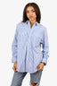 Wardrobe.NYC Blue Striped Button Down Top Size S