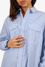 Wardrobe.NYC Blue Striped Button Down Top Size S