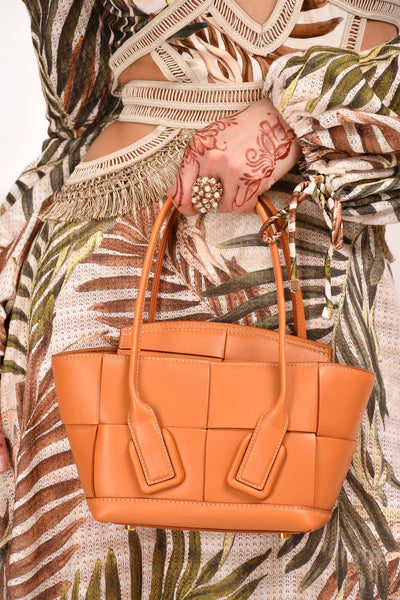 Bottega Veneta Brown Leather Intrecciato Acro Crossbody – Mine & Yours