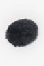 Balenciaga Grey Faux Fur Oversized Round Stud Earrings