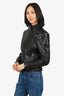 Mackage Black Leather Biker Jacket Estimated Size M (As Is)