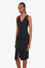 Chiara Boni La Petite Black Sleeveless Cut Out Back Dress Size 42