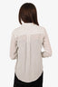 Equipment White/Black Polka Dot Button Down Front Pocket Blouse Size XS