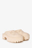 Gucci Cream Rubber Platform Clogs Size 37