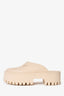 Gucci Cream Rubber Platform Clogs Size 37
