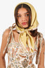 Weekend MaxMara Yellow/Beige Silk Scarf