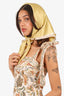 Weekend MaxMara Yellow/Beige Silk Scarf