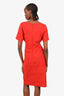 Escada Red Body Dress Size 44