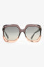 Christian Dior Brown/Pink Ombre Oversized  'Gaia' Sunglasses