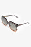 Christian Dior Brown/Pink Ombre Oversized  'Gaia' Sunglasses