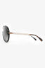 Givenchy Black/Rose Gold Aviator Sunglasses