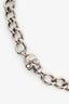 Alexander McQueen Silver Toned Crystal Skull Choker