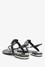 Roger Vivier Black Crystal Embellished Sandals Size 38.5
