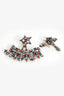 Christian Dior Silver Toned Multicoloured J'Adior/Bee Earrings