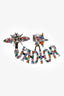 Christian Dior Silver Toned Multicoloured J'Adior/Bee Earrings