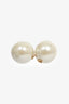 Christian Dior Faux Pearl Stud Earring
