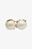 Christian Dior Faux Pearl Stud Earring