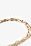 Oscara de la Renta Gold Toned Multicoloured Jewel Pendant Necklace