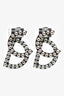 Christian Dior Gun Metal 'CD' Earrings