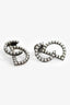 Christian Dior Gun Metal 'CD' Earrings