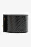 Louis Vuitton Black Patent 'LV' Cuff Bracelet