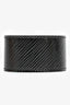Louis Vuitton Black Patent 'LV' Cuff Bracelet