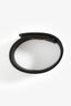 Louis Vuitton Black Patent 'LV' Cuff Bracelet