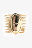 Christian Dior Gold Toned Faux Pearl Cuff (As Is)