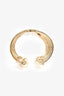 Christian Dior Gold Toned Faux Pearl Cuff (As Is)