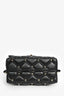 Valentino Black Leather Rockstud Flap Top Handle w/ Strap