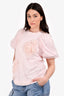 Simone Rocha Pink Cotton Tulle Short Sleeves Top Size XS