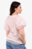 Simone Rocha Pink Cotton Tulle Short Sleeves Top Size XS