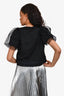 Simone Rocha Cotton Tulle Eyelet Short Sleeve Top Size XS
