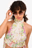 Miu Miu Gold Tone Metal Crystal Embellished Round Sunglasses