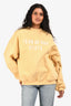 Essential Fear Of God Yellow Logo Embroidered Sweater Size XS
