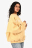 Essential Fear Of God Yellow Logo Embroidered Sweater Size XS