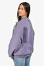 Essentials Fear Of God Purple Logo Embroidered Sweater Size XS