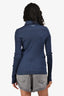 Pre-Loved Chanel™ Blue Wool/Silk Knit CC Buttoned Down Top Est. Size S