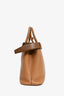 Prada Brown Leather Belt Top Handle Petite Bag with Strap