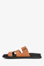 Hermès Brown Leather Chypre Sandals Size 37