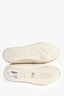 Jimmy Choo White Canvas Rubber Platform 'Palma' Sneakers Size 37