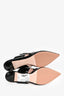 Roger Vivier Black Patent Kitten Mules Size 37