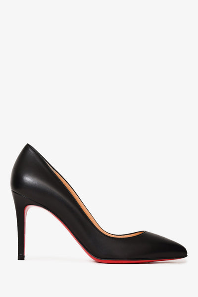 Christian Louboutin Black Leather 'Pigalle 85' Size 36 – Mine & Yours