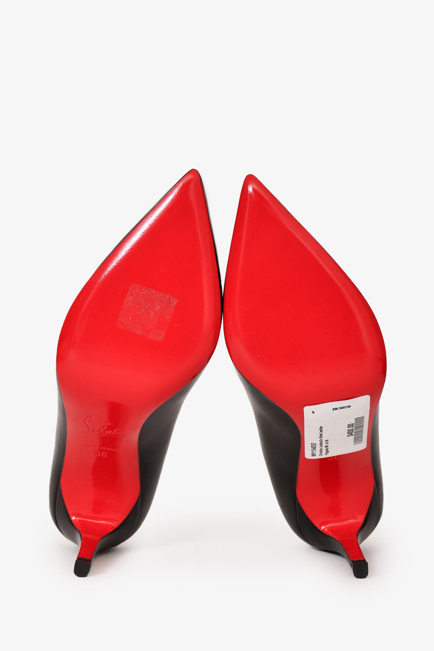 Christian Louboutin Black Leather 'Pigalle 85' Size 36 – Mine & Yours