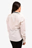 Givenchy White Cotton Star Embroidered Collar Shirt Size 39