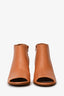 Maison Margiela Tan Leather Peep Toe Heels Size 38
