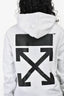 Off-White White/Black Hoodie Size XXS