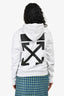 Off-White White/Black Hoodie Size XXS